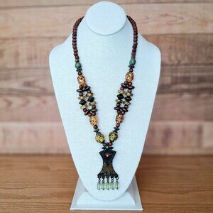 Vintage Tibetan Amber Necklace